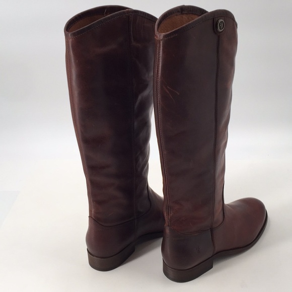 New Frye Melissa Button 2 Boots Redwood 9 - Picture 8 of 12